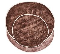 Rug KANRACH Brown 200 x 200 cm Viscose