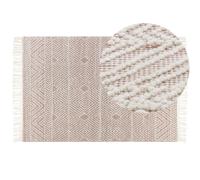 Rug KESTEL Brown Beige 160 x 230 cm Wool
