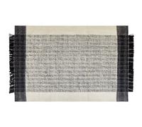Wool Area Rug 140 x 200 cm Black and White KETENLI