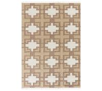 Beliani Rug Konurtay Beige 160 X 230 Cm Jute