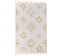 Rug LASHE Off-White 140 x 200 cm Cotton