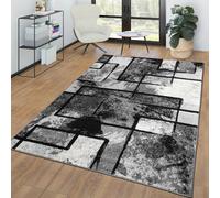Rug Living Room Modern Abstract Art Grey Black Anthracite