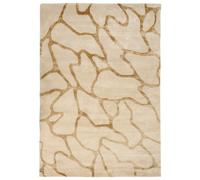 Rug MAKOLA Beige 160 x 230 cm Viscose