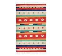 Rug MARGARA Multicolour 140 x 200 cm Cotton Kilim