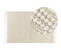 Rug MAVIKENT Beige 160 x 230 cm Wool