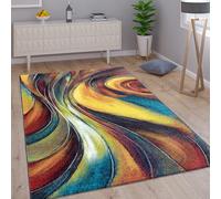 Rug Modern Designer Carpet Purple Red Green Colour Mix Patterned Multicolour
