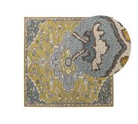 Beliani Rug Mucur Yellow 200 X 200 Cm Wool