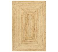 Handmade Rug Living Room Floor Carpet Area Rug Floor Mat Jute Natural vidaXL