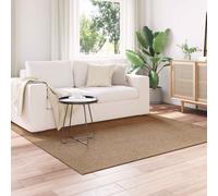 Rug Natural Polyester Square 120x120 cm Non-Slip Durable Machine-Wash Easy-care