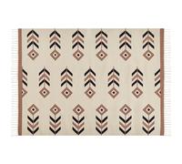 Rug NIAVAN Beige 200 x 300 cm Kilim Cotton