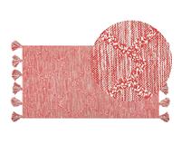 Rug NIGDE Red 80 x 150 cm Cotton