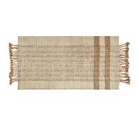 Beliani Rug Ortaoba Beige 80 X 150 Cm Jute