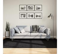 Rug OVIEDO Short Pile Black 160x230 cm Berkfield Home Black Medium