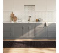 Rug Rectangular Dark Brown80x500 cm Bamboo