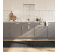 Rug Rectangular Grey70x400 cm Bamboo Berkfield Home Grey Medium