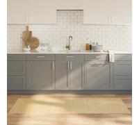 vidaXL Bamboo Rug - Rectangular Anti-Slip Light Nature Floor Mat/Area Carpet Runner, 70x200 cm, Water-Resistant for Living Room/Hallway