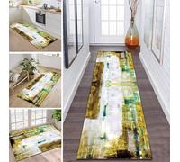 Rug Runner Hallway Kitchen Non-Slip Washable Dirt Trapper Mat Green Blue Brown Purple Carpet Runner Kitchen Runner Rug Mats 50 x 400 cm Runner Living Room Bedroom Sold by the Metre Dirt Trapper Rug