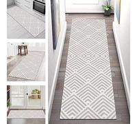 Rug Runner Kitchen non slip Carpet Runners for Hallway 40X150CM Doormat Long Hall Runner Rug anti slip Living Room Bedroom Polyester Carpets Indoor Entryway Mats Grey White Area Rugs Width 40-120cm