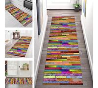 Rug Runner Kitchen non slip Carpet Runners for Hallway 70X450CM Doormat Long Hall Runner Rug anti slip Living Room Bedroom Polyester Carpets Indoor Entryway Mats Multicolour Area Rugs Width 40-120cm