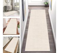Rug Runner Kitchen non slip Carpet Runners Hallway 120X250CM Beige Brown Design Doormat Indoor Long Runner Rug for Hallways Living Room Bedroom Anti-Slip Corridor Carpets Entryway Floor Mat by meter