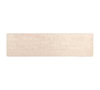 Rug Runner Cream 80x350 cm Polyester Velvet Low Pile Non-Slip PVC Backing M-Wash