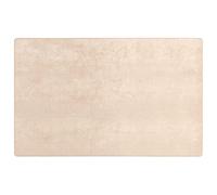 Runner Rug Cream 150x230cm Polyester Low Pile Non-Slip PVC Backing Soft Durable