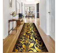 Rug Runners Hallway Shaggy Gold Brown Carpets Indoor Hallways Rugs Runner Rubber Back 1/1.5/2/2.5/3/3.5/4/4.5Meter Floor Mat for Lounge Guest Room Passage Area Carpet(120 * 900cm)