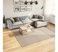 Rug Sand 240x240 cm 100% Polyester Short Pile Non-Slip Washable Soft Fluffy 18mm