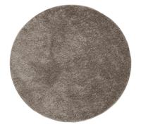 vidaXL Rug ISTAN High Pile Shiny Look Grey Ø 160 cm