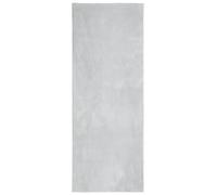 vidaXL Grey Soft Short Pile Rug - Non-Slip Backing, Machine Washable, Suitable for Underfloor Heating, Ideal for Living Room, Bedroom and Office, 80 x 200 cm