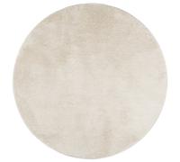 vidaXL Soft Area Rug - 120 cm Round Polyester Carpet, Turquoise, OEKO-TEX, Low Pile for Living/Bedroom