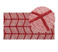 Rug SIVAS Red 80 x 150 cm Cotton