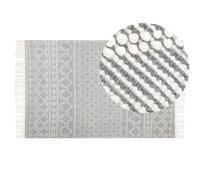 Rug SOLHAN Grey Beige 160 x 230 cm Wool