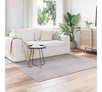 vidaXL Area Rugs Square HUARTE Cream and Grey 120 x 120 cm Polyester, Modern Area Rug, Durable Non-Slip Design, Textured Floor Covering, Machine Washable, Indoor Outdoor Versatile Home Decor