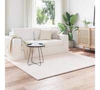 Area Rugs Square SIROLO Cream 240 x 240 cm Polyester