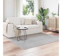 Rug Square Polyester Cream 200 x 200 cm Non-Slip Machine Washable Indoor Outdoor