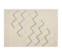 Rug TEZPUR Beige 160 x 230 cm Cotton