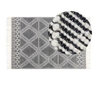 Rug TOPRAKKALE Grey 160 x 230 cm Wool