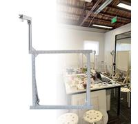 Rug Tufting Frame Kit, Aluminum Metal Tufting Frame for Rug Making, Primary Cloth Stand for Tufting Fabric, 70x70cm, Complete Tufting Supplies