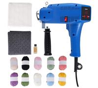 Rug Tufting Gun Carpet Tufting Gun Digtial Display Rug Tufting Kit Beginner 2 in 1 Cut&Loop Pile Rug Tufting Machine 1-10 Speed Adjustable Tufting Starter Kit 70W
