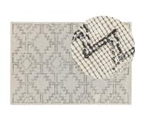 Beliani Rug Urla Beige 140 X 200 Cm Wool