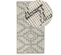 Beliani Rug Urla Beige 80 X 150 Cm Wool