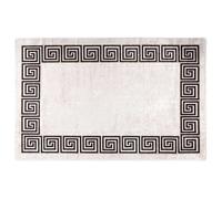 vidaXL Rug Washable Light Beige Anti Slip Living Room Floor Carpet Area Rug
