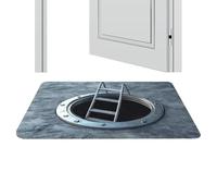 Rug with Hole - Realistic Floor Doormat, Illusion Design Without Floor, Non-Slip Decor Rug, Visual Room Accessory | Study, Terrace, Entryway, Kitchen, S