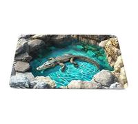 Rug with Optical Illusion | Cool Stair Design Rug with Non-slip,3D,for Halloween Decorations Indoor,Entrance, Kitchen And Bathroom