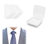 RUGBOL 100 Pcs Collar Stiffeners Shirt, Collar Stiffeners Collar Stays PVC Collar Edge Anti Warping Shaper for Mens Shirts and Polo Shirts White