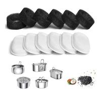 RUGBOL 6 Pair Cat Water Fountain Filters, Cat Fountain Filters for Petlibro Water Fountain