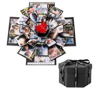 RUGBOL Explosion Gift Box, Explosion Box Surprise Gift Box Photo Box Gift Birthday Gift Box Exploding Gift Box for Wedding Birthday Valentine Gifts