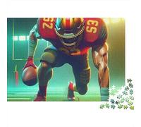 Rugby 1000 Piece Jigsaw Puzzle For Adults Challenging Game Stress Relief Puzzle Exercise The Memory of The Brain for Men, Women, Elders, Seniors 500pcs (52x38cm)