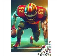Rugby 1000 Pieces Jigsaw Puzzles For Adults Family Challenge Toys Stress Relieving Entertainment Cultivate The Spirit of Teamwork for Men, Women, Elders, Seniors 1000pcs (75x50cm)